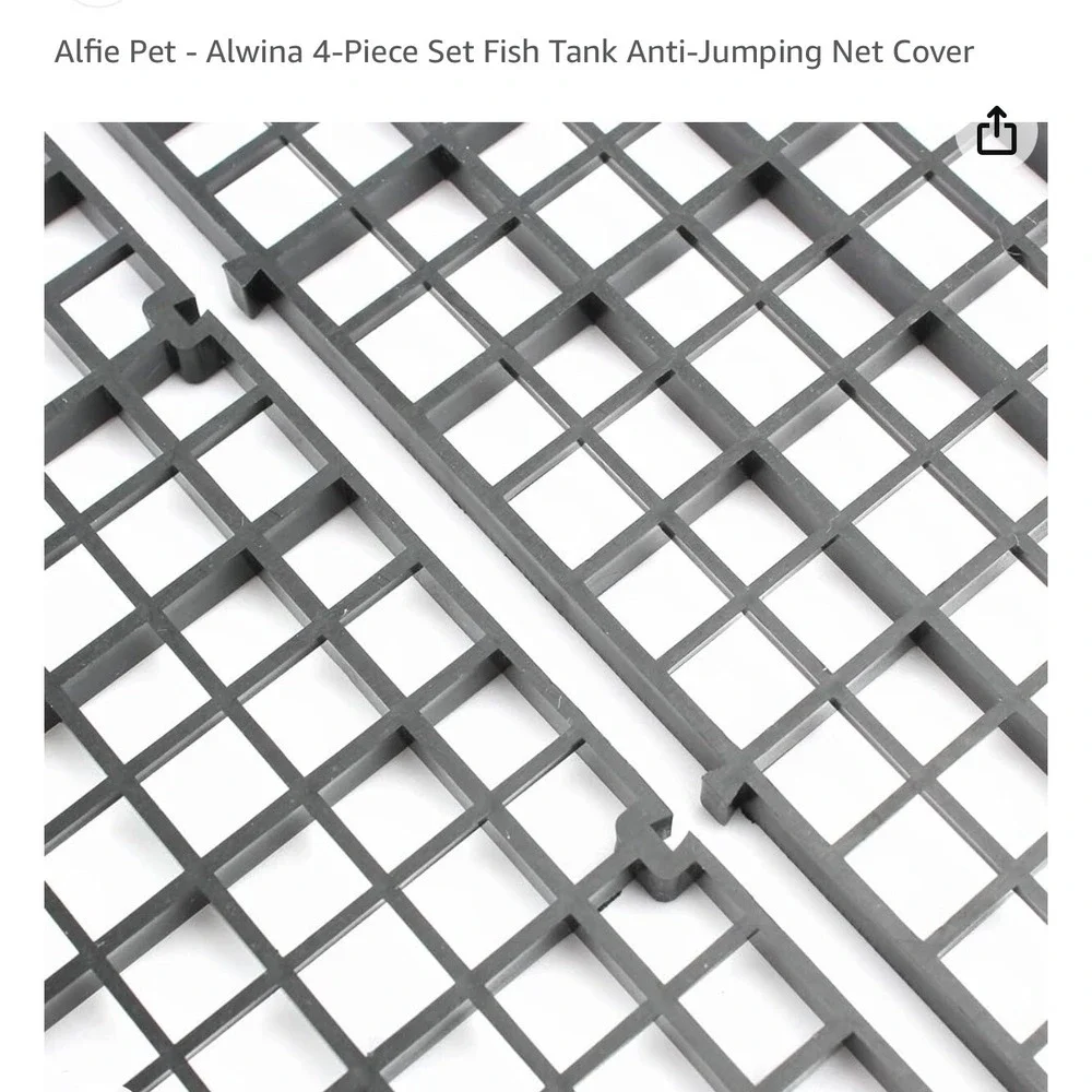 Alfie Pet - Alwina 4-Piece Set Fish Tank Anti-Jumping Net Cover New